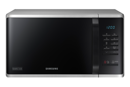 ميكروويف سامسونج MS23K3513AS/LI (سعة 23 لتر، قدرة إخراج 800 واط، 6 مستويات للطاقة، وضع الإيكو، إذابة سريعة، طهي أوتوماتيكي، برامج أوتوماتيكية، شاشة LED، إزالة الروائح، قفل أمان للأطفال)