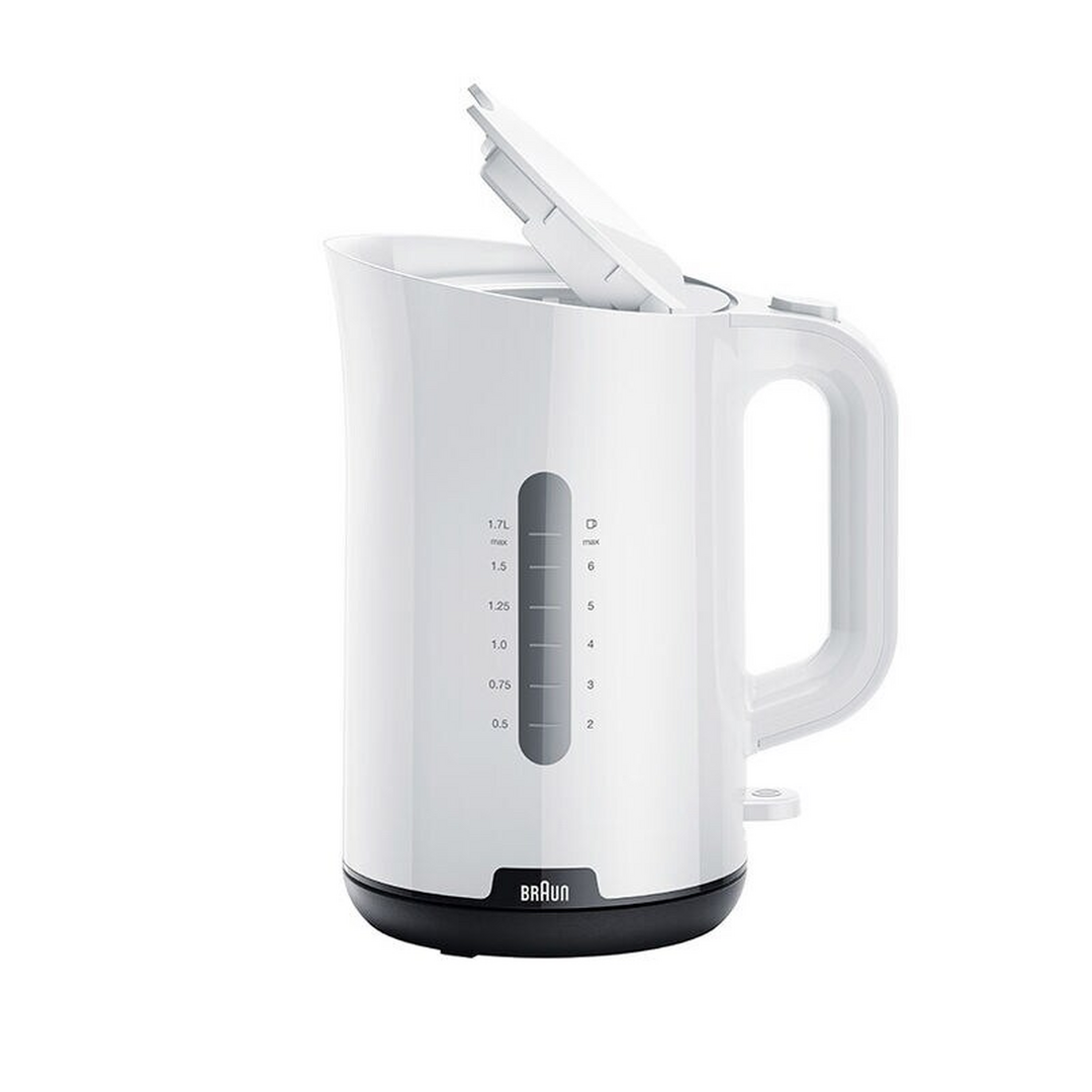 غلاية كهربائية Braun Breakfast1 WK1100BK – ٢٢٠٠ واط، سعة 1.7 لتر، غلي ...