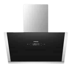 شفاط مطبخ OFRAGAS IV-90 – عرض 90 سم، ستانلس ستيل، شفط 400–750 م³/س، إضاءة LED