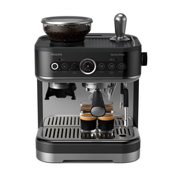 فيليبس ماكينة إسبريسو نصف أوتوماتيكية Barista Brew مع مطحنة مدمجة، أسود